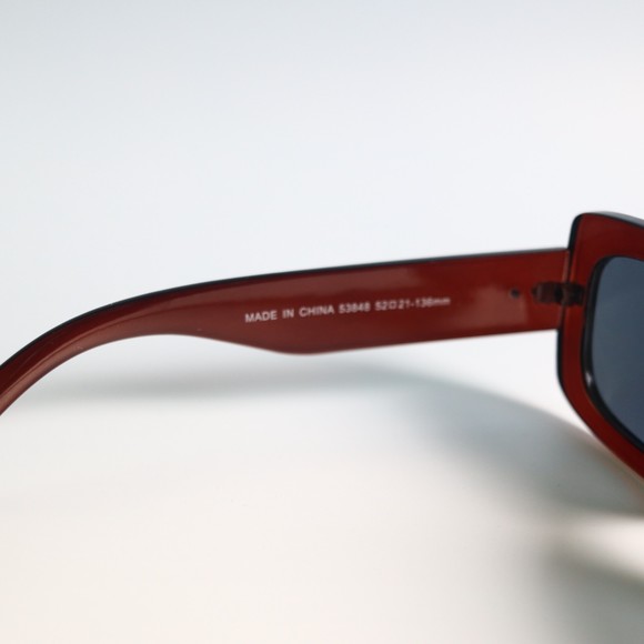 AJ Morgan 53848 52-21 136 Red Oversized rectangle sunglasses N3 - Picture 5 of 10